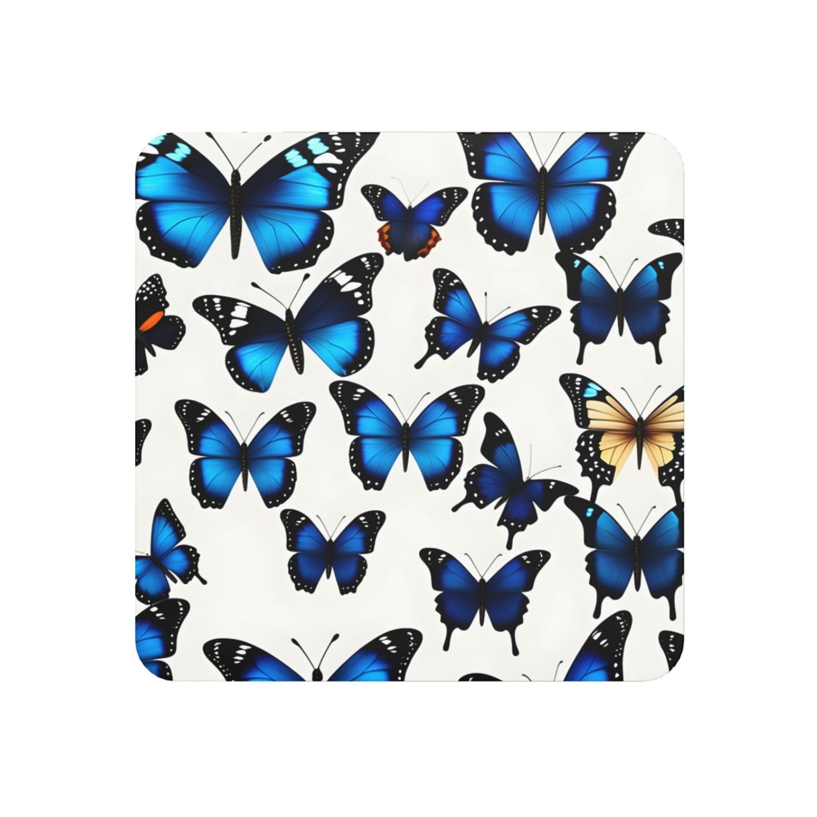Many Blue Butterfly Print Refrigerator Magnet,Magnets For Refrigerator Decoration, Kitchen, Office, Wall