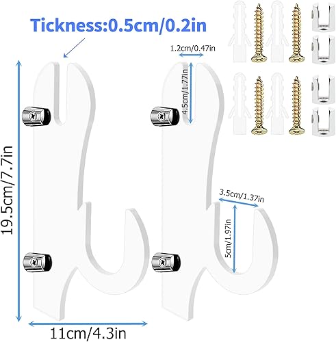Miniatura 3 de TRINENOX Soporte de espada, soporte de pared para espada, gancho de espada, soporte para espada, gancho de espada de montaje en pared, soporte de