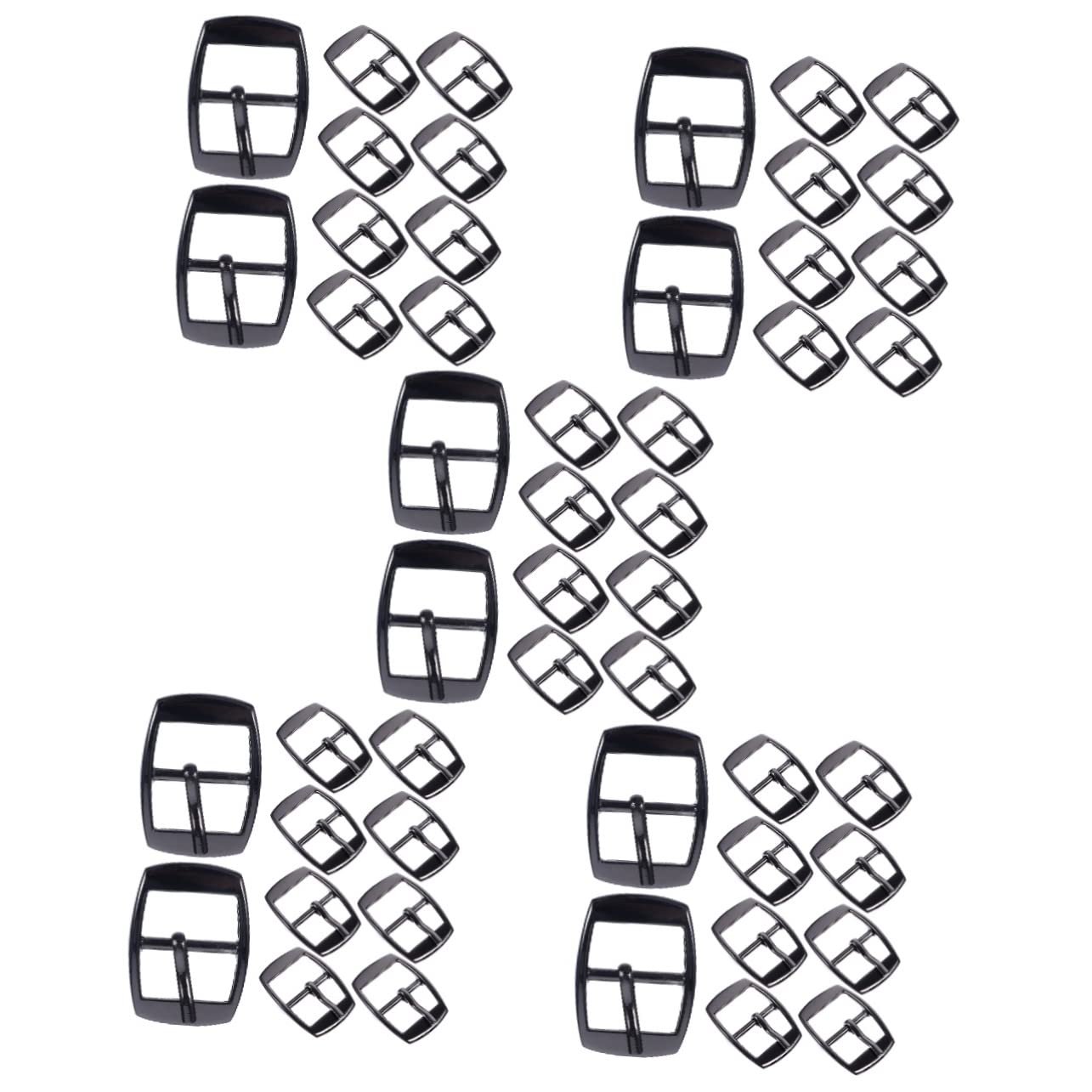 TEHAUX 50pezzi Fibbie Regolabili Per Cinture Fibbie Decorative Barra Centrale Per Zaini e Abbigliamento Fai Te Resistenti e Leggere