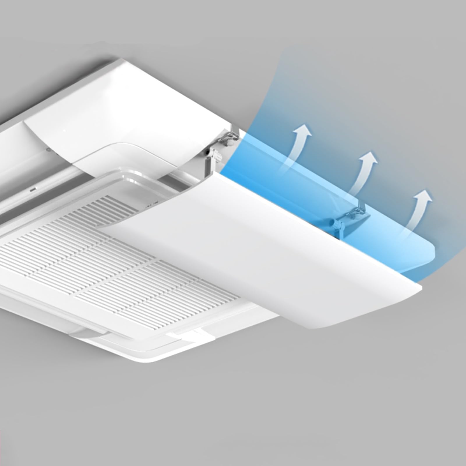 Air Conditioner Deflector Angle Adjustable Helps Cooling/Heating Air Circulation, Anti Blast, Wind Baffle and Direction, Anti-Condensation (Color : 1pcs, Size : 53cm/21in)