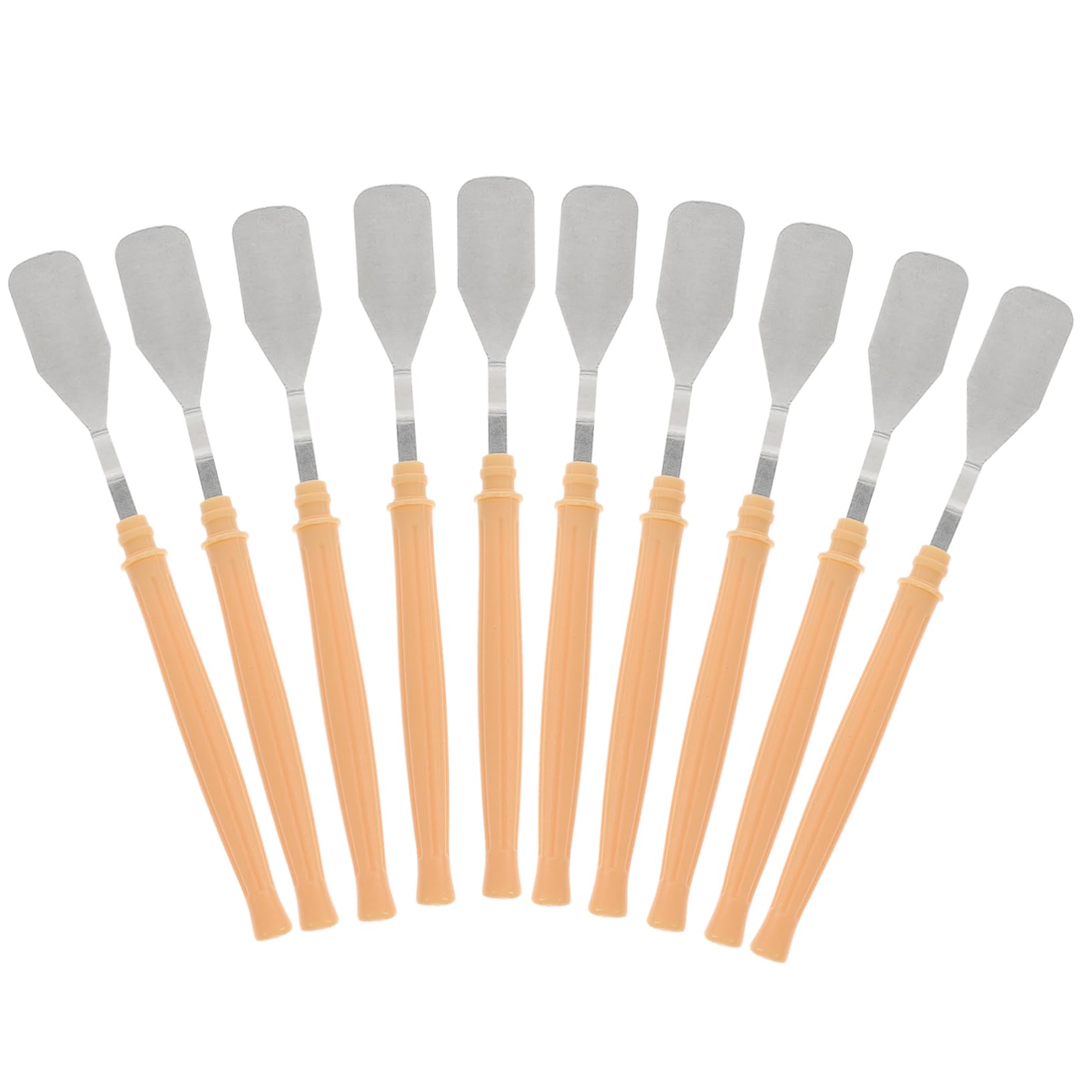 NUOBESTY 5 Ensembles Couteau À Palette d'art Couteau De Peintre Couteau Peintre Couteau À Palette De Mélange Palette en Vrac Fournitures De Modulation De Couleur Plastique 10 Pièces * 5