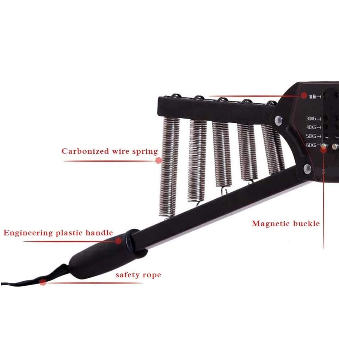 Regulowane urządzenie do treningu siłowego ramion 4 w 1 – ekspander klatki piersiowej z 30-60 kg Resi do efektywnych treningów ramion sprzęt do budowy mięśni w domu na siłownię