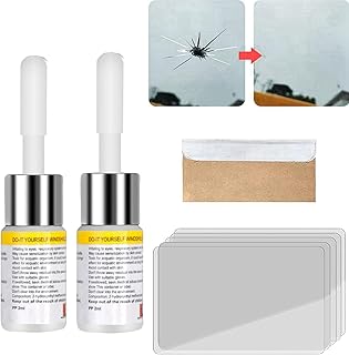 2PCS,Windscreen Repair Kit,Nano Glass Filler Tools,Car Scratch Repair Kit,Windscreen Chip Repair Kit,Glass Repair Kit,Windshield Repair Kit,Car Glass Repair Kit,For Chips, Cracks, Star-Shaped Crack