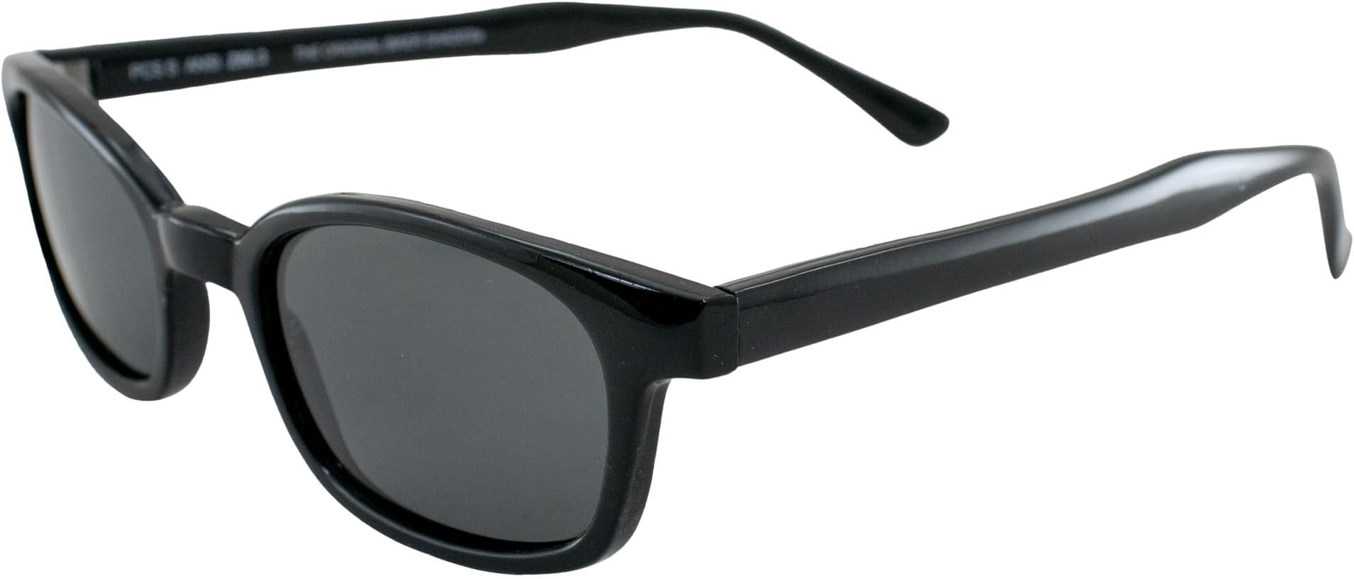 Original X-KD's 20% Larger Polarized Lenses Black Frame Biker Sunglasses