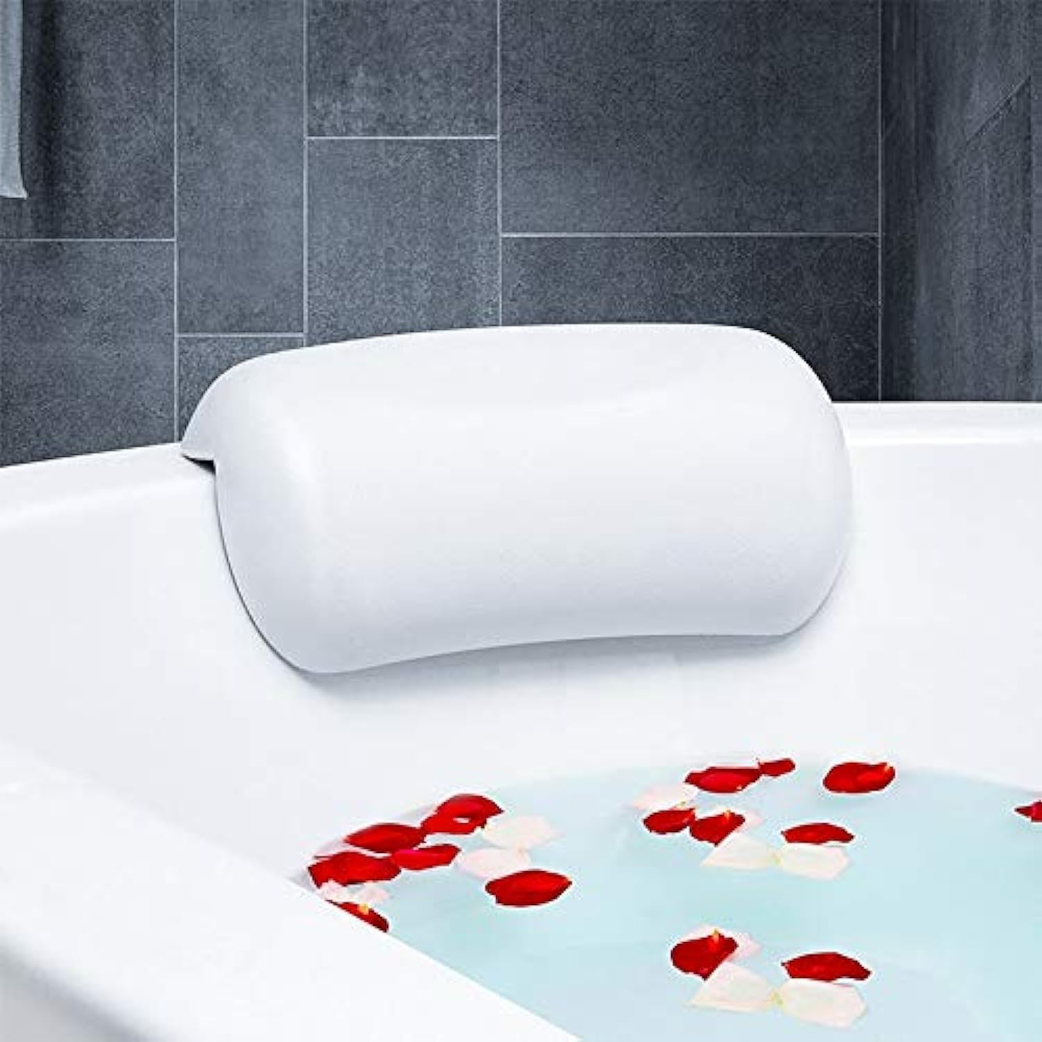 SPA Bath Pillow Non-slip Bathtub Headrest Soft Waterproof Bath Pillows with Suction Cups Easy To Clean Bathroom Accessories