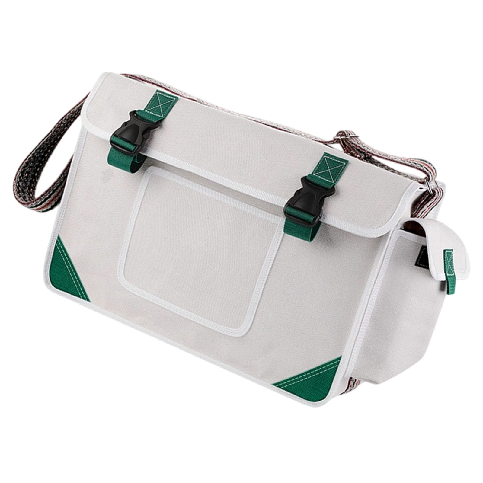 Hsioluted Duty Electrician Tool Bag with Multiple Compartments & Reinforced Shoulder Strap for Job Sites Canvas Tool Pouches for Electricians