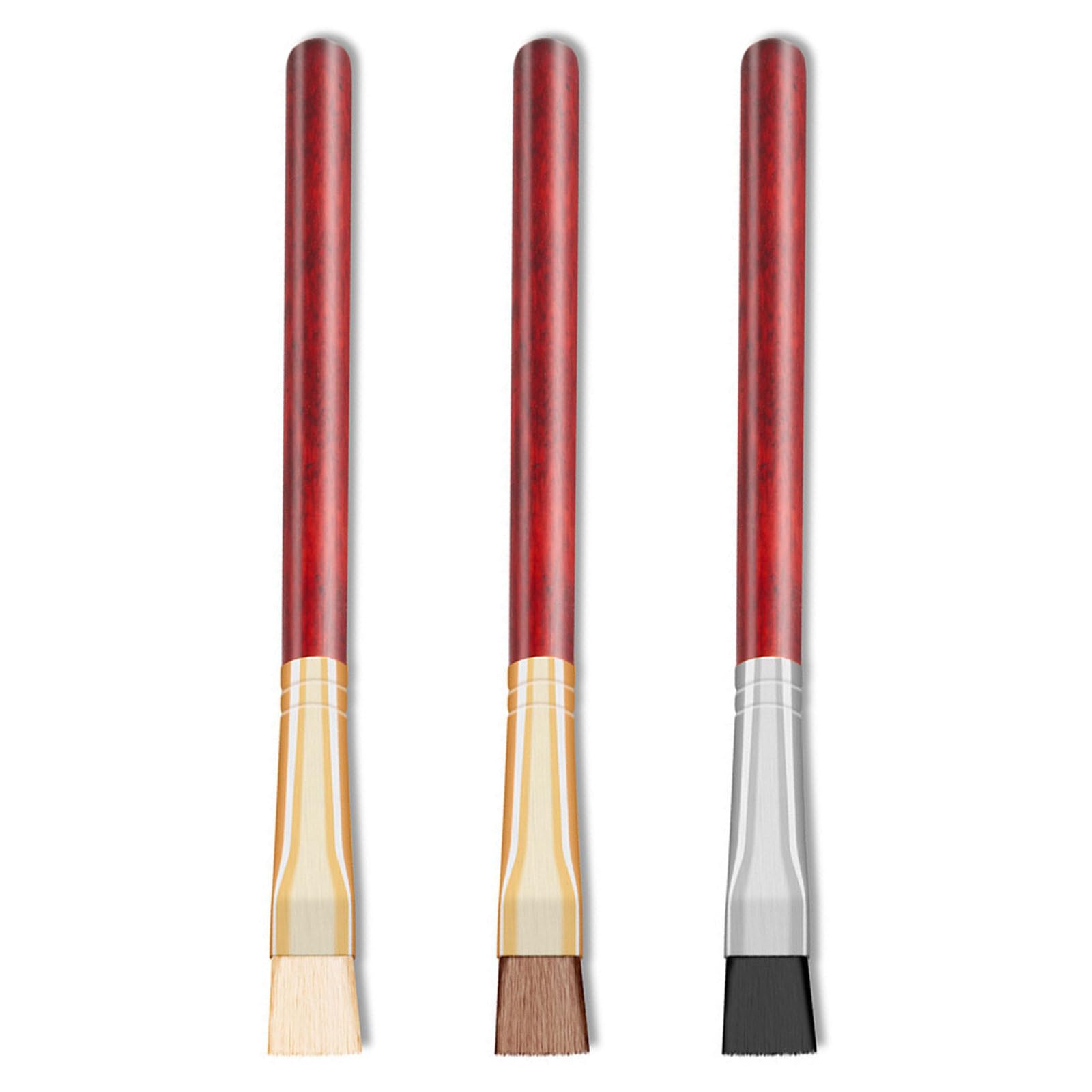 Multipurpose Watchmaker Cleaning Brushes 3 in 1 Featuring Wooden Handle and Strong Fiber Construction for Mechanism Care Miniature Clock Cleaning Brushes