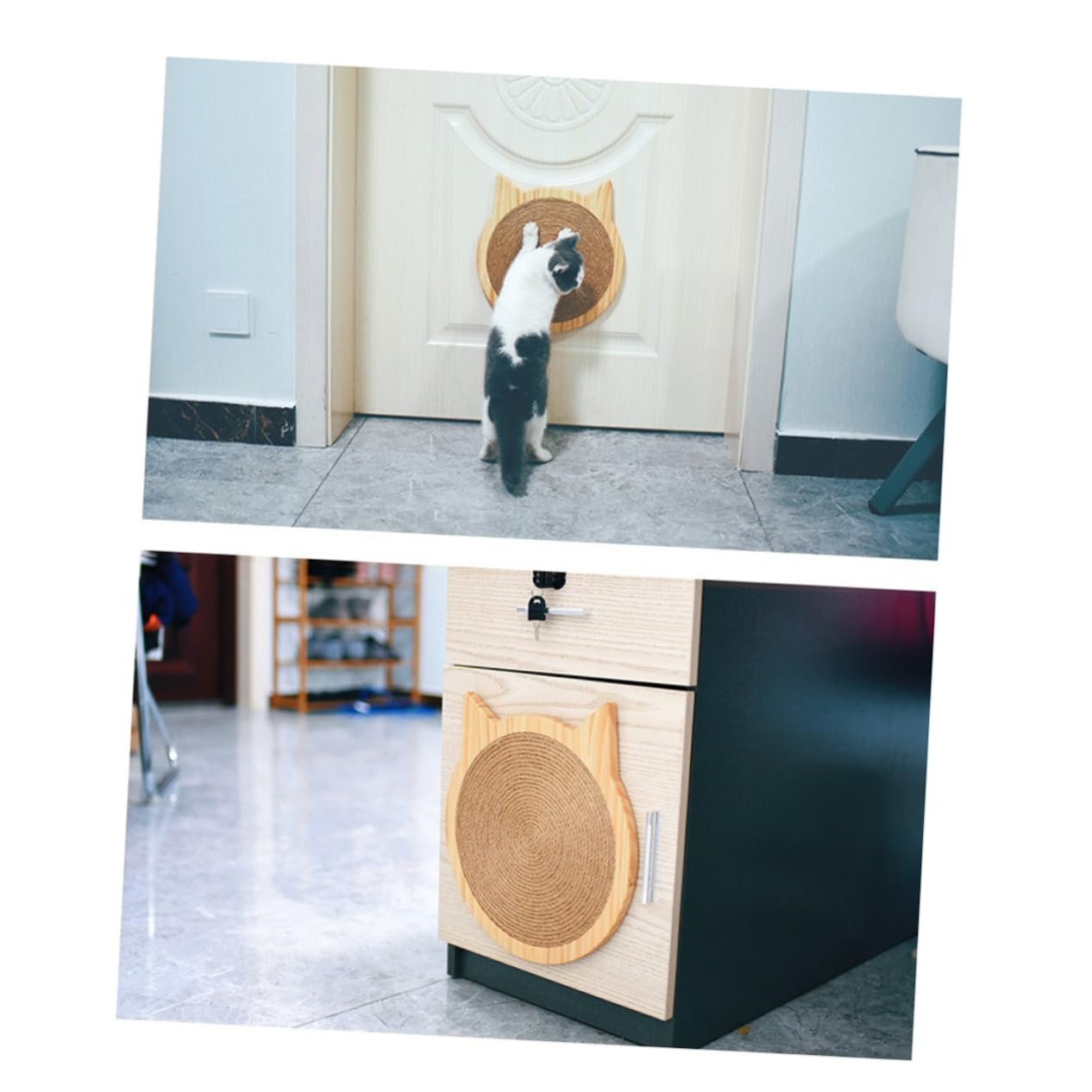 Vertikales Katzenkratzbrett Sisalbrett Kratzspielzeug für Katzen Robustes Material Katzenzubehör