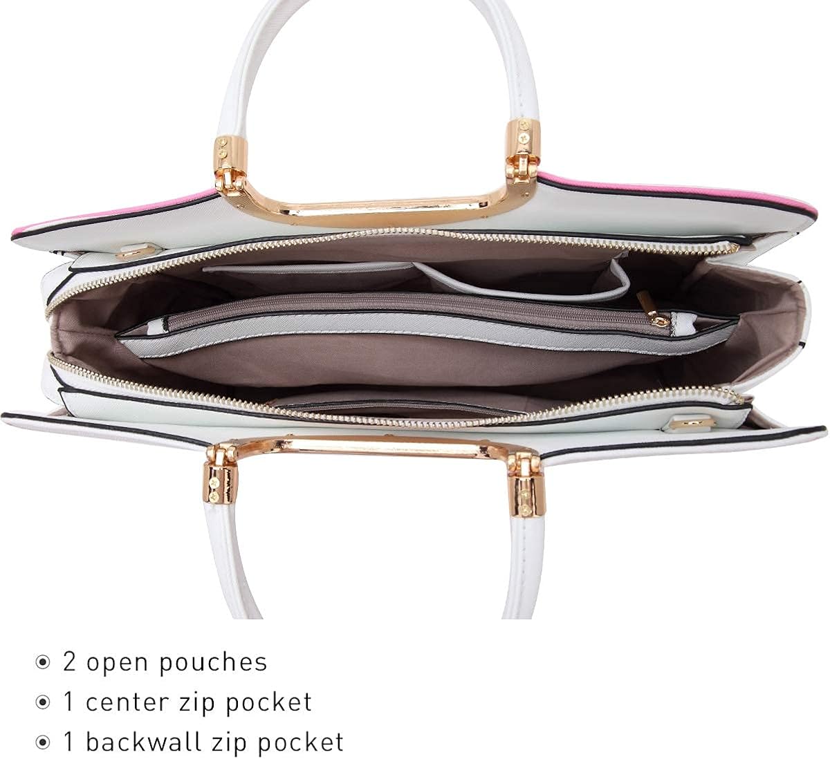 Miniatura 3 de Womens Handbag Top Handle Shoulder Bag Tote Satchel Purse Work Bag with Matching Wallet