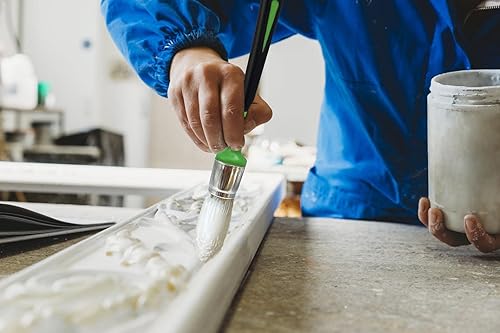 Miniatura 5 de Magimate Brocha de pintura pequeña para retoques, brocha de manchas para banda, zócalos, esquinas de pared de casa y aplicación de arte, tamaño