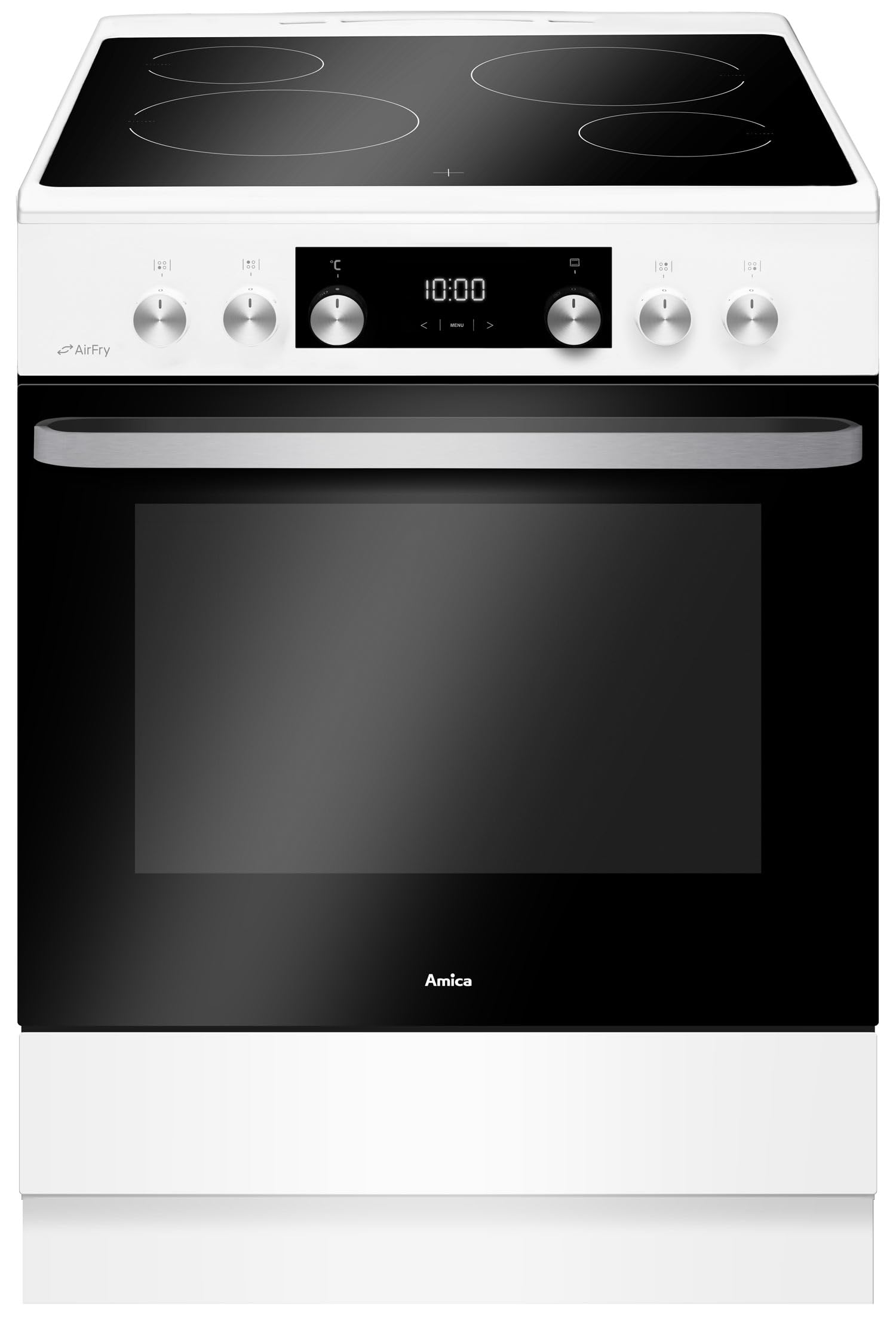 Cuisinière Vitrocéramique 77l 4 Feux Blanc - ACV7005RB