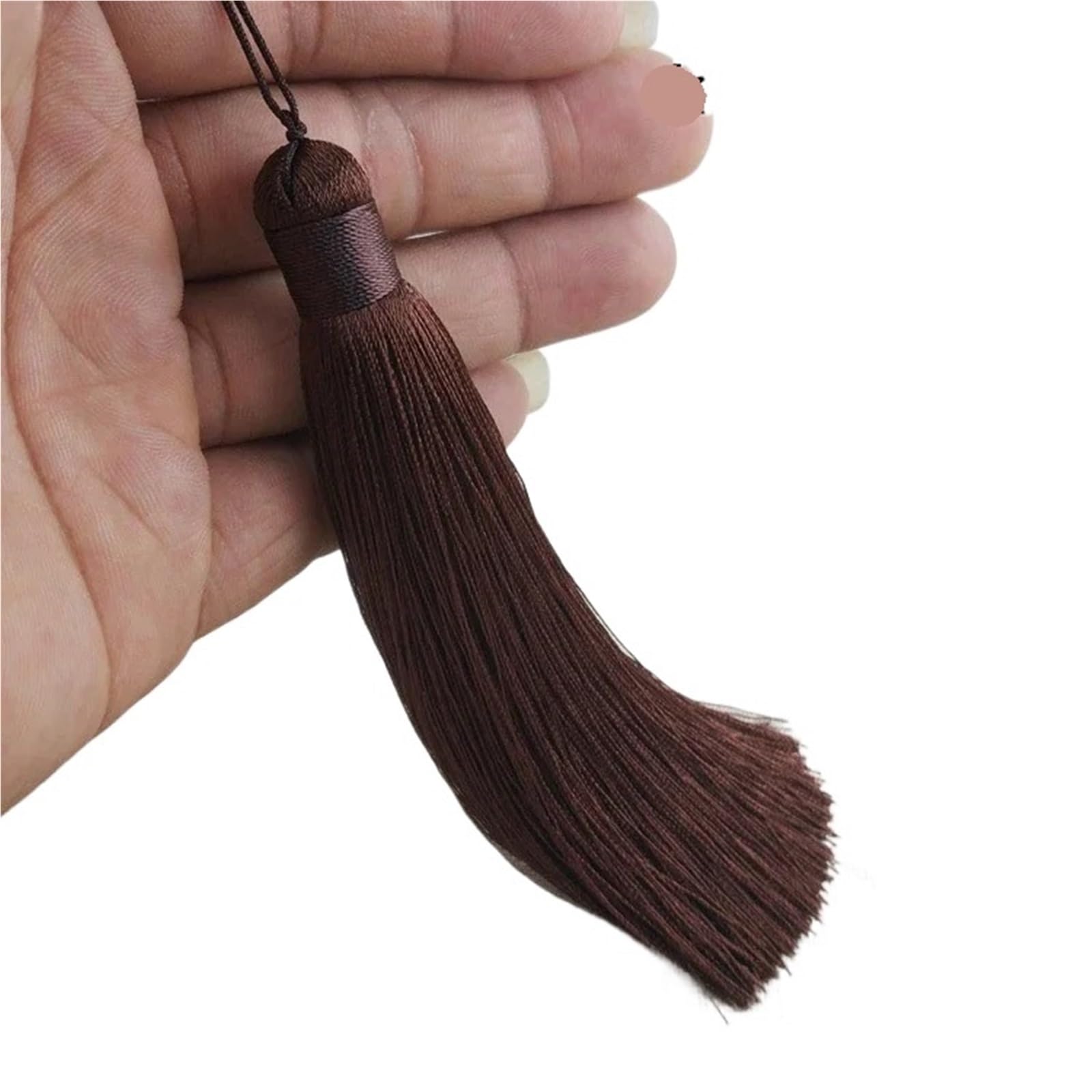 Silk Tassel Craft Decor, Silk Tassel Multicolor(Dark Coffee 12cm)