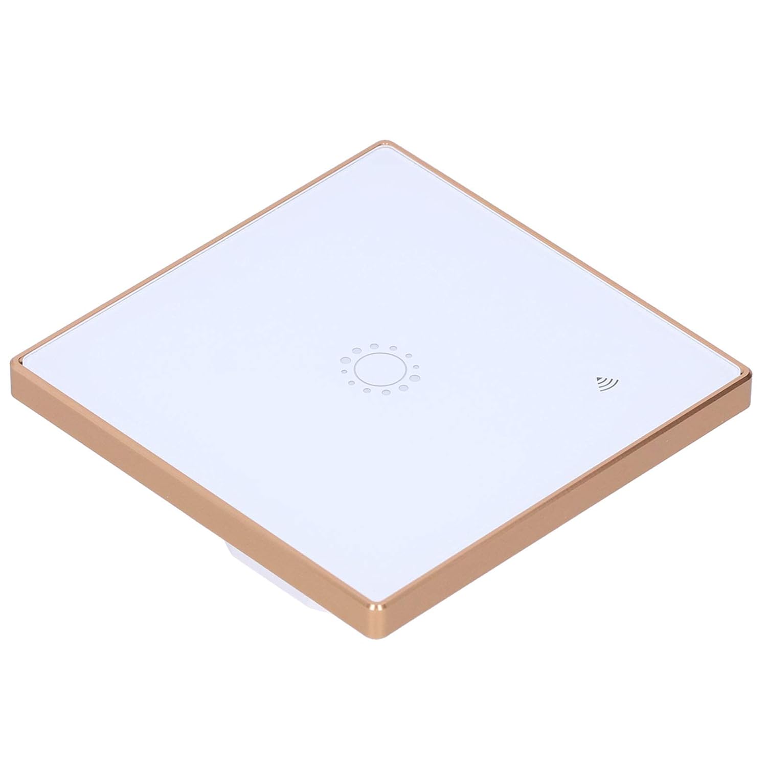 White Smart Touch Switch with WiFi Wireless Remote Control Function, 10A Rated Current and 2200W Maximum Load, Compatible with Google Home, IFTTT Roqi, and Siri
