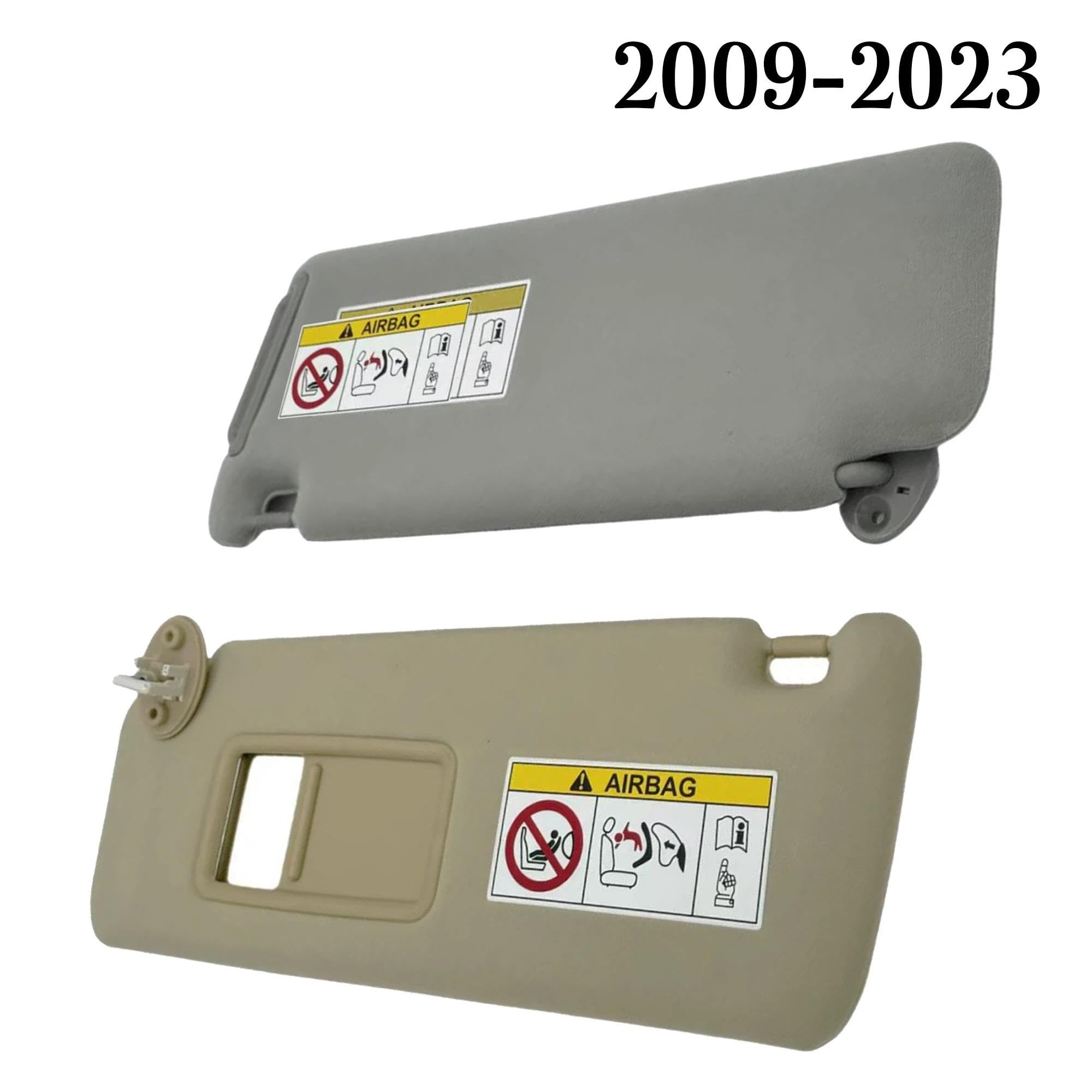 Coche Sun Shade Panel de Visera Frontal para Coche, Lado Izquierdo y Derecho, para Toyota para Land para Cruiser para Prado, KDJ155/KDJ150, 2009-2023 Parasol Ventana Coche(Beige Left)