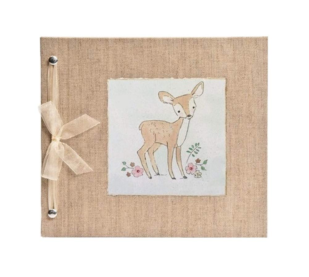 Bellissimo libro dei ricordi per bambini, Hugs and Kisses XO, Baby Girl, Fawn, Baby Journal e album fotografico
