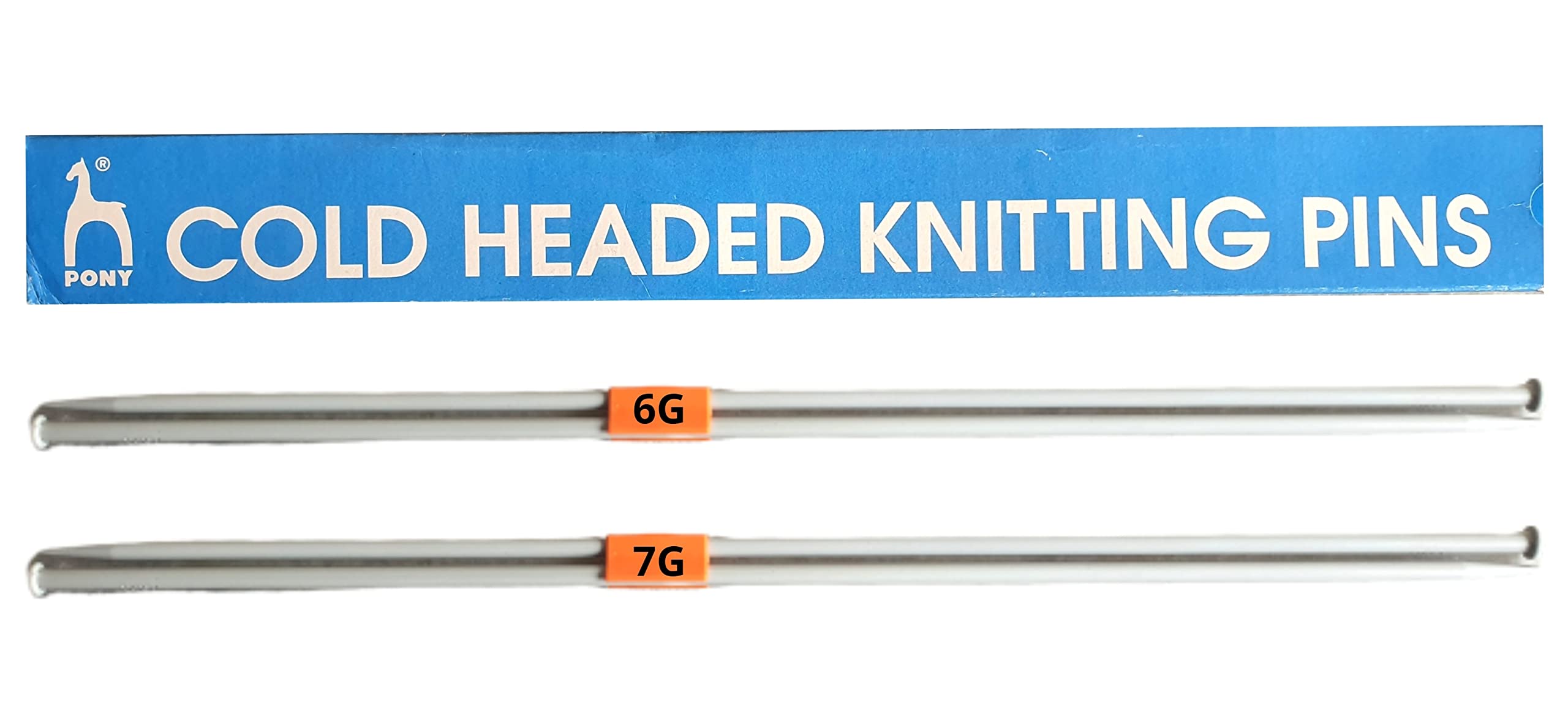 Artonezt Long Single Point Round Knob Aluminium Cold Headed Knitting Pins/Knitting Needles (Grey, Size No. 6G, 7G: Length 35cm)- Set of 2-image-35