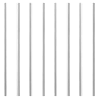 8 Pack 1/2" Diameter 6061 Aluminum Rod, 16" Long Round Aluminum Rod, Metal Solid Stick for DIY Craft Industry Construction