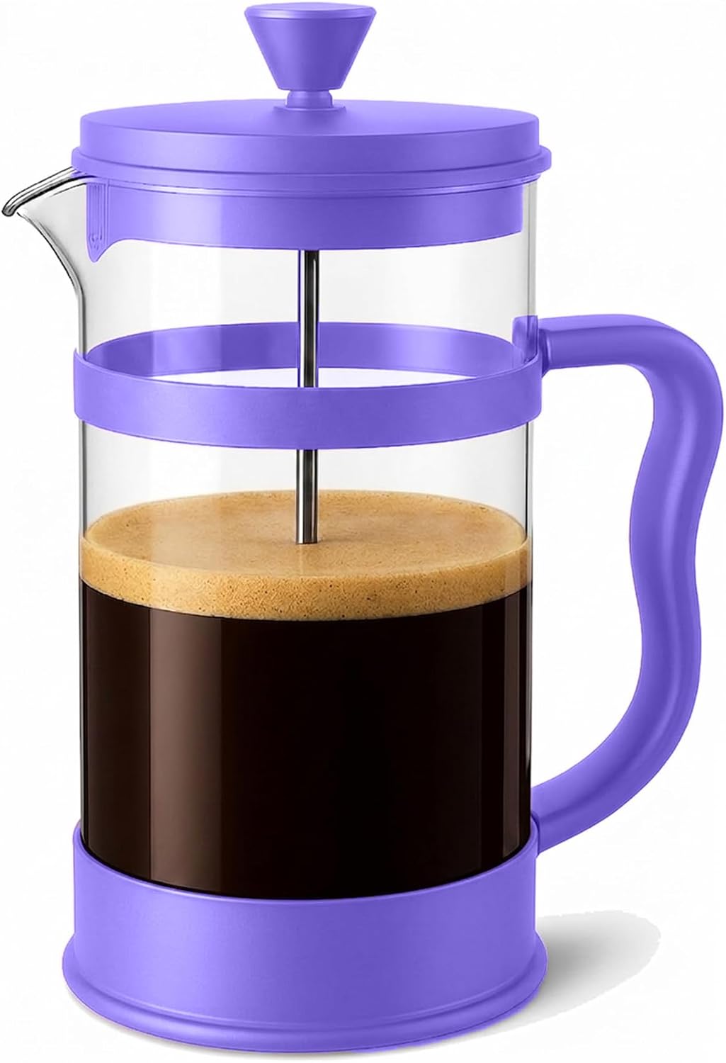 Utopia Kitchen 12 Ounce 0.35 Liter French Press Coffee Maker, Tea Maker, Travel Coffee Presses, Heat Resistant Thickened Borosilicate Coffee Pot for Camping Travel Gifts, Plum Pack of 1