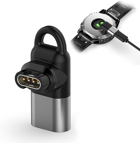Miimall Compatible con Garmin Forerunner 965265265S Cargador a Micro Hembra, Convertidor de Carga de Seguridad Portátil Micro Adaptador para Garmin