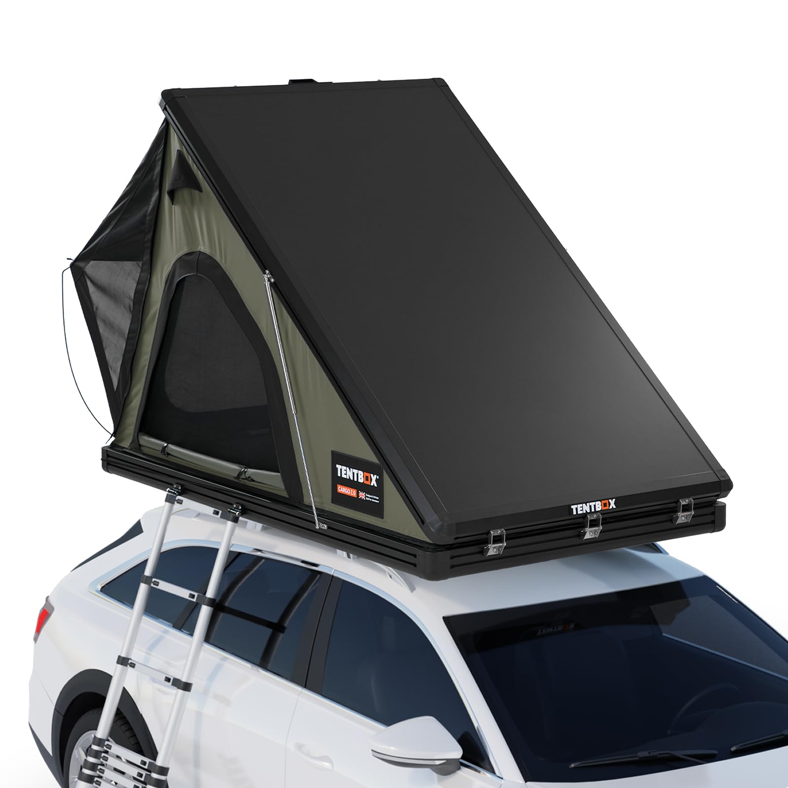 TentBox - Autodachzelt Cargo - TentBox Autodachzelt fr 2 Personen -  Camping fr alle Vier Jahreszeiten - Dachzelt Box - Komplett aus Aluminium  gefertigt, Aufbau in 30 Sekunden : Amazon.de: Auto & Motorrad