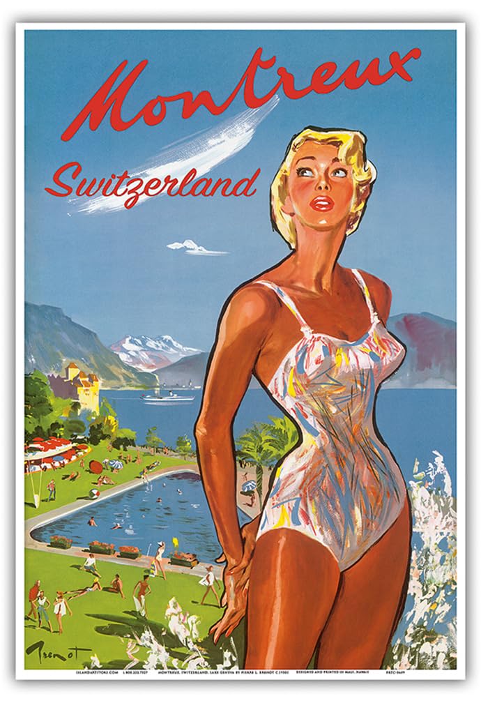 Amazon.com: Montreux Switzerland (Suiza) - Lake Geneva Poster