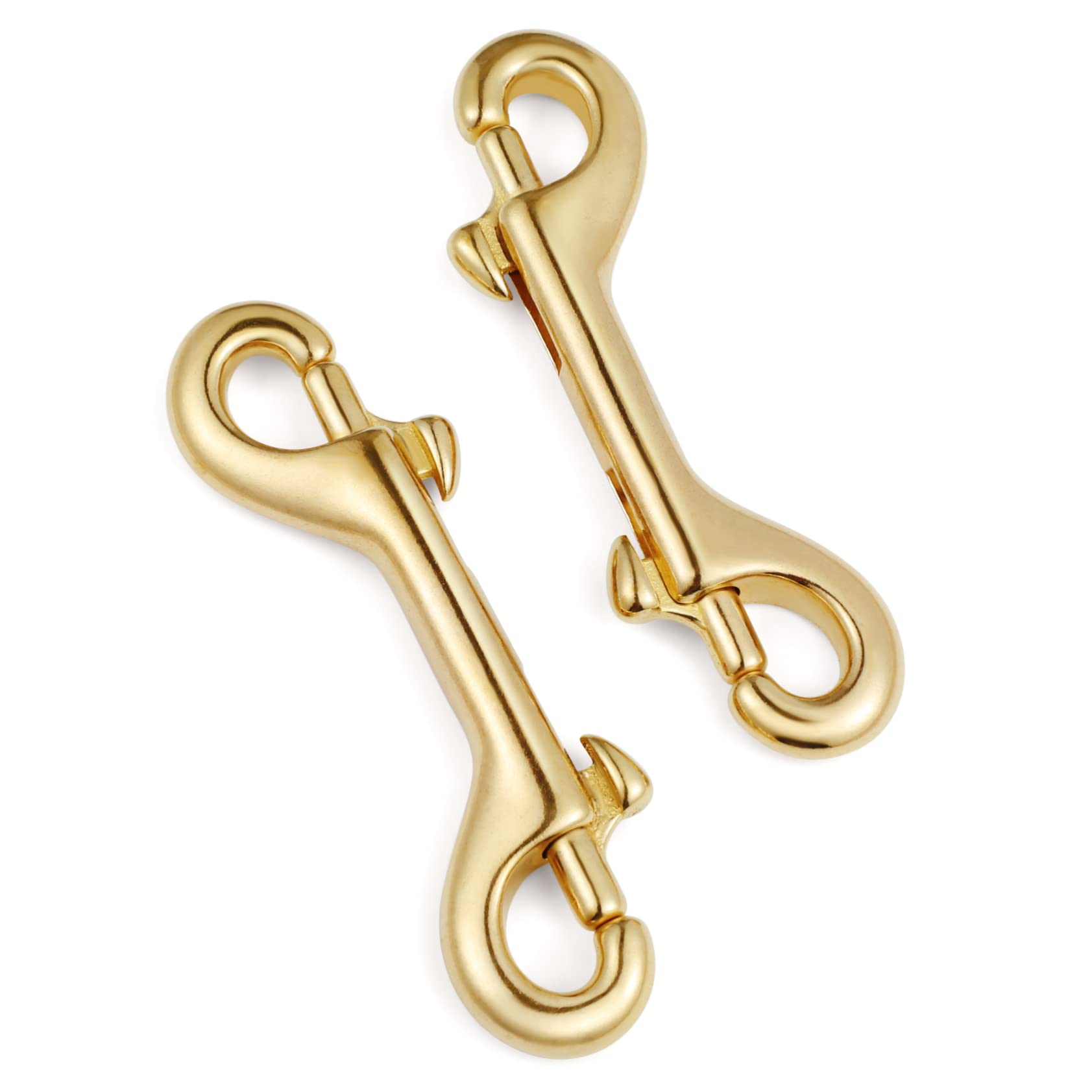 ERINGOGO Oval Swivel Trigger Clips Hooks 2 Pcs Brass Lobster Clasp for Straps and Bags