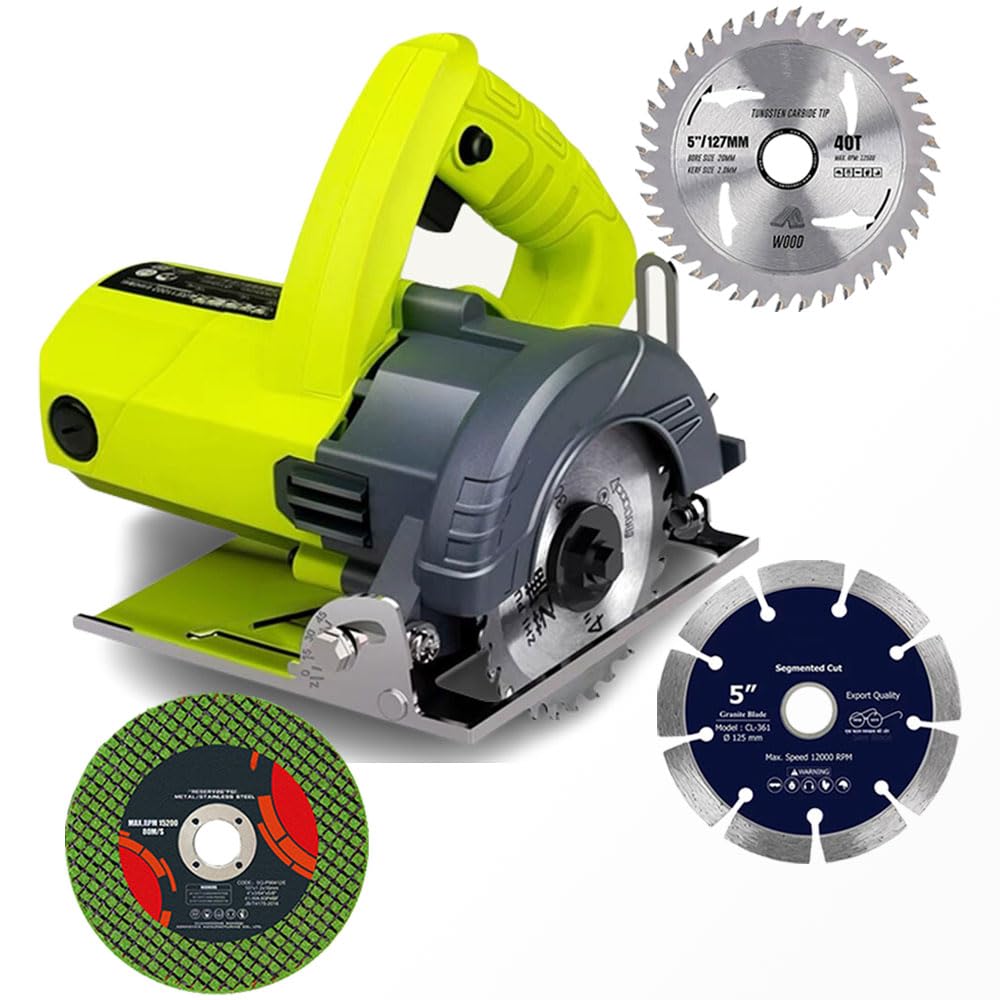 MLD 5 inch height adjustable tiles cutter machine 1200W marble cutting machine With 3 Pieces Wheels/Discs for Cutting Wood/Metal/Brick/Marble (Size -125mm, Plastic, multicolor) (B0CG1YS7XM) Amazon Price History, Amazon Price Tracker
