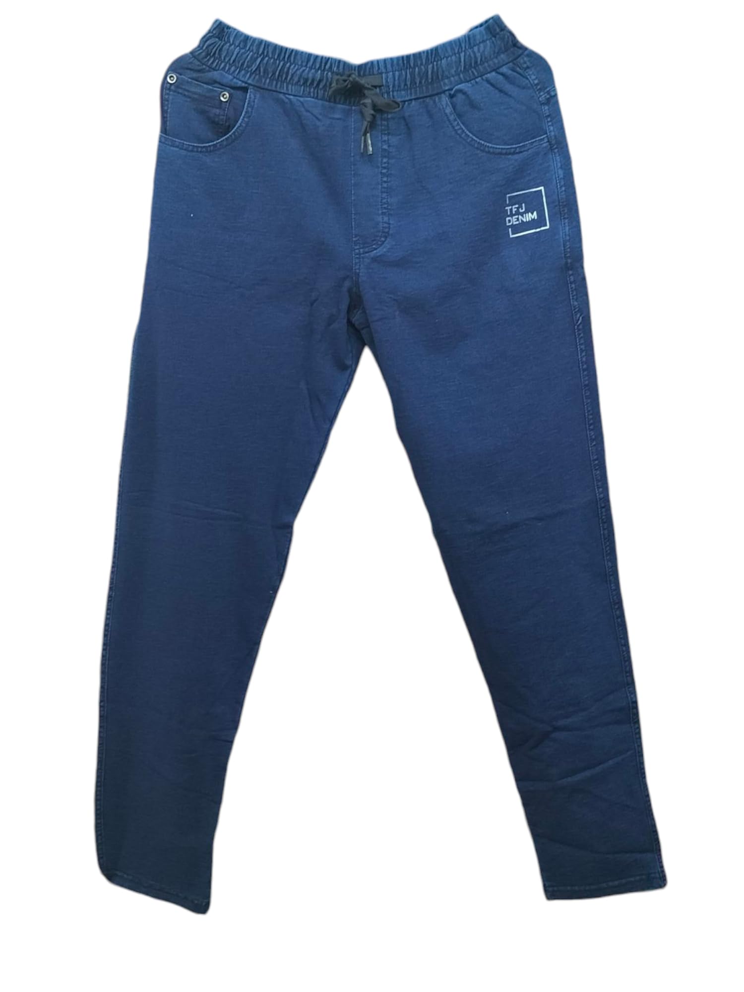 Denim Blue Hosiery Fabric Track Pant-image-20