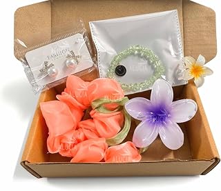 Alucia® Matte Korean Flower Hair Claw Clips for Women Girls Thic Thin Hair ! Earrings Aesthetic Ponytail Holder Tulip Sati... Price In India