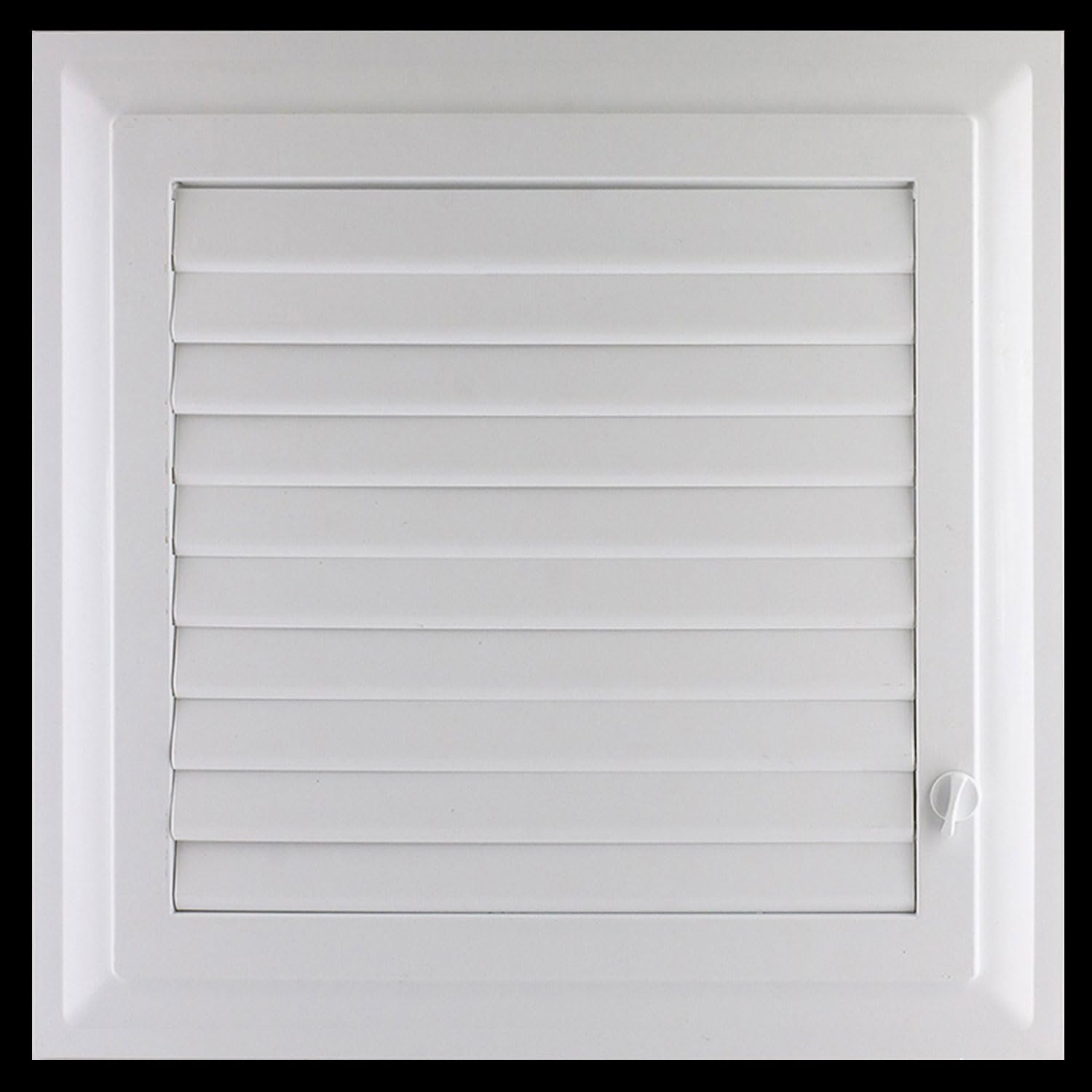 Badem10 Menfez Banyo Wc Tuvalet Havalandırma Plastik Panjur Beyaz 65x65 CM