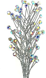 Homeford Crystal Rhinestone Spray Branch, 1-3/4-Inch, 12-Count (Iridescent)