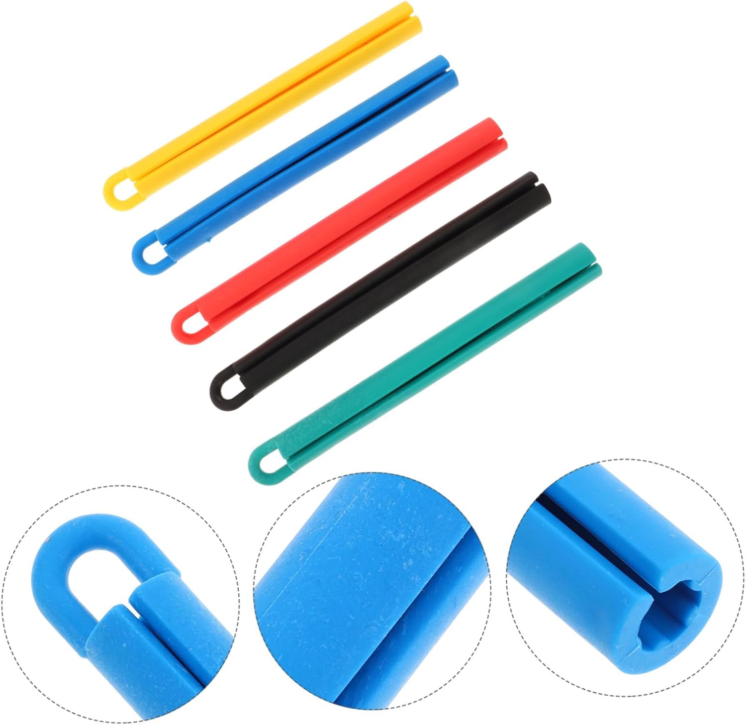 BESPORTBLE 5pcs Multifunctional Billiard Cue Rack Stained Pattern Mat Pole Tips Sleeve Protector Case Pool Stick Holder for Billiards