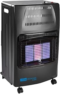 Güde Gasheizer GGH 4200 K (4200 W, 3 Heizstufen, Piezozündung, mobil einsetzbar, 50 mbar Arbeitsdruck, Keramik-Heizelemente, thermische Sicherung, 4 Feststellrollen, inkl. Gasschlauch und Druckregler)
