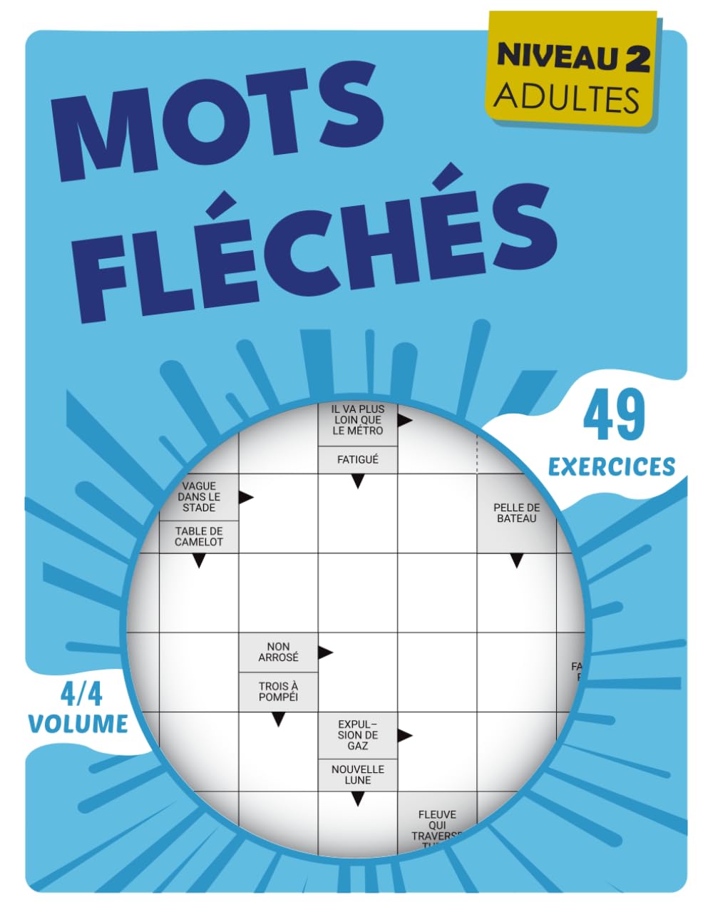 Mots Fléchés Adultes Niveau 2: 49 exercices pour renforcer les capacités mentales, corrigés inclus
