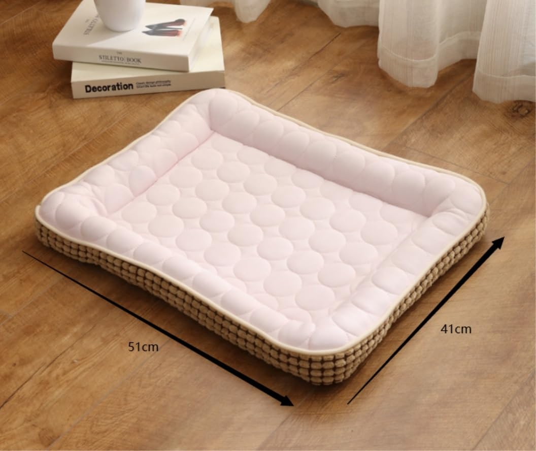 Katzensofa Hundebett Orthopädisches Hundekäfigbett Hundebett für kleine bis sehr große Hunde Moderne Betten mit Plüsch Hundekissen(D,51 * 41cm)