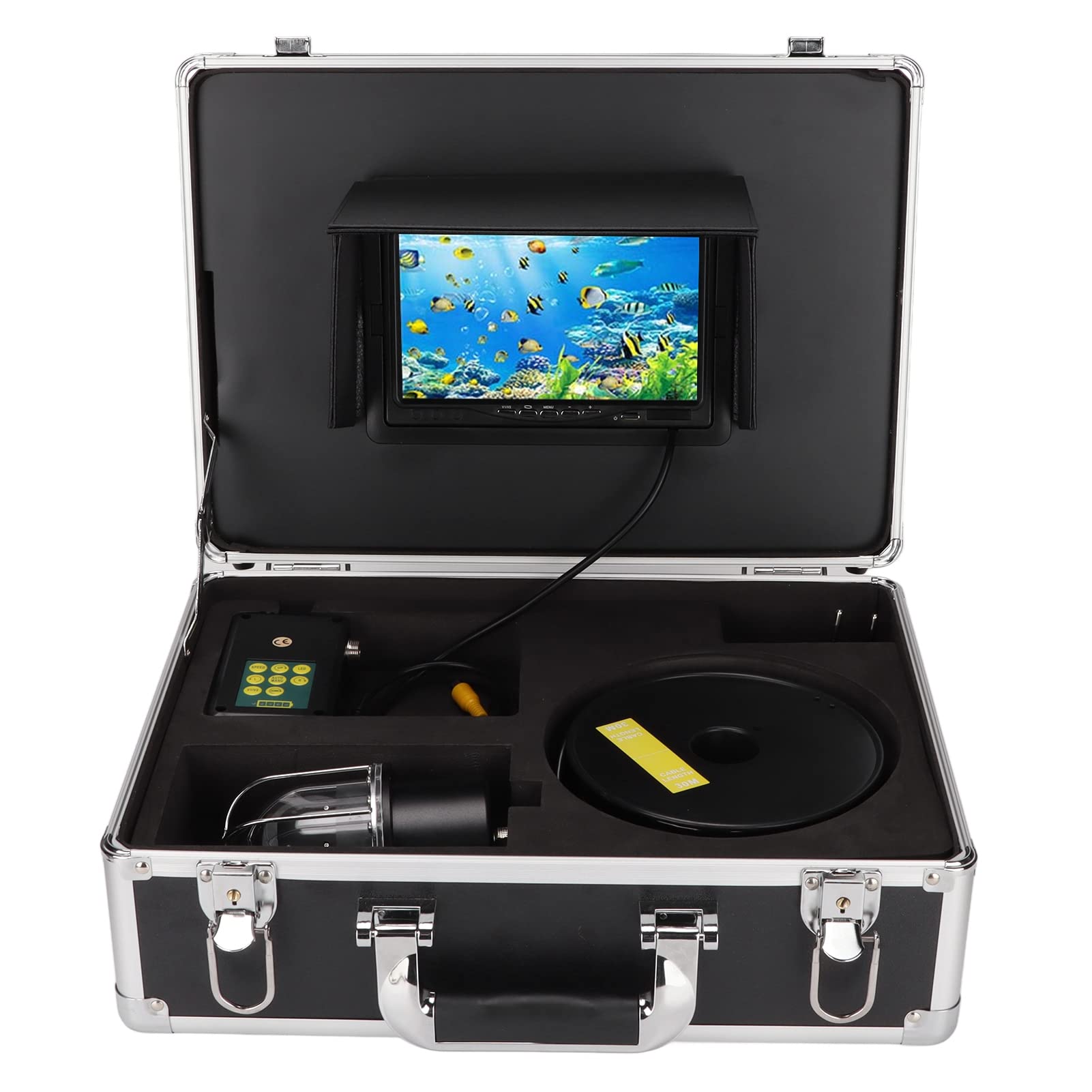 Telecamera Subacquea Per Pesca Con Monitor 9" - Finder Fish HD, Impermeabile, Luci LED - Foto 5