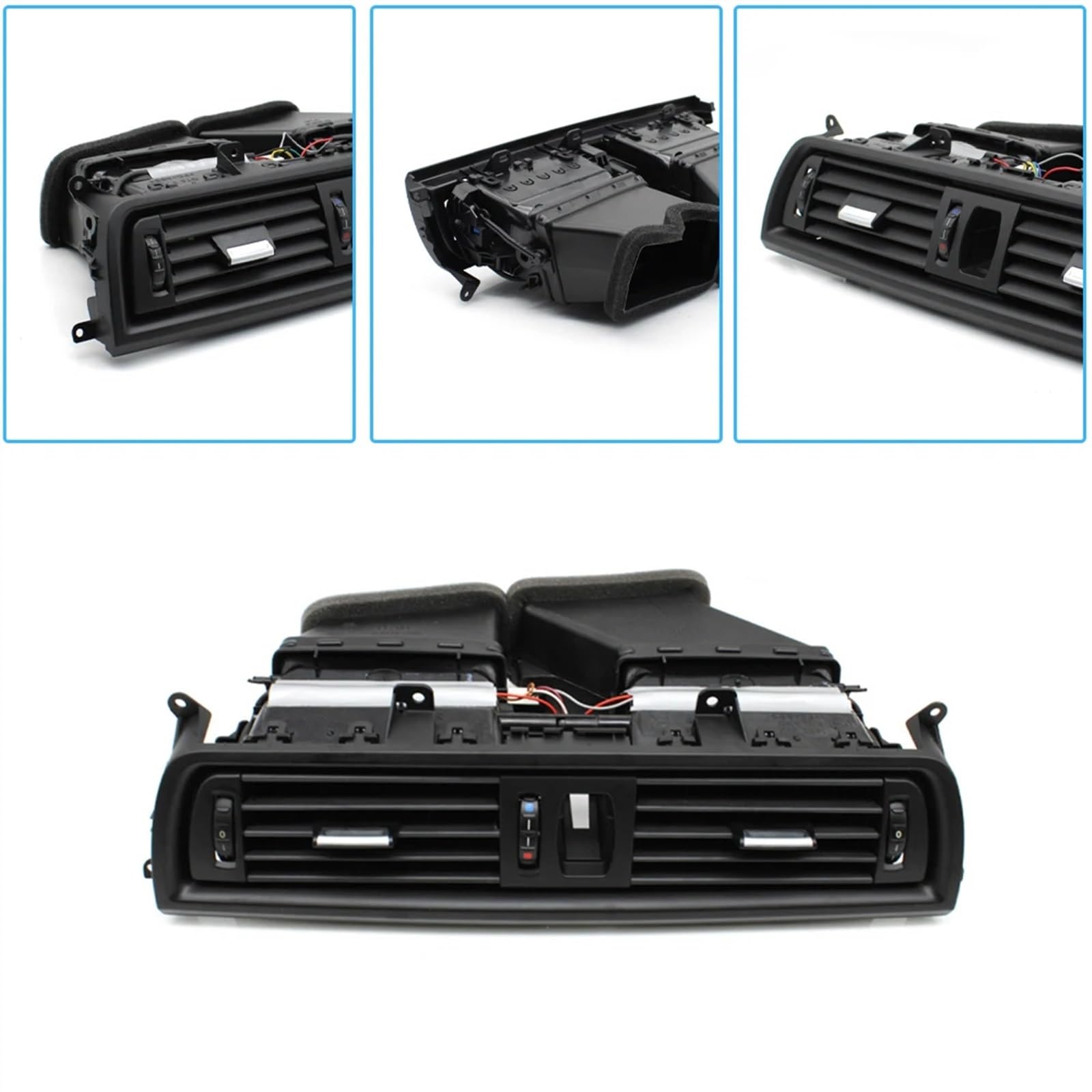 Grille Climatisation Centrale BMW Série 5 F10 F11 (2010-2017) - Panneau Aération Tableau De Bord Remplacement Direct - 10