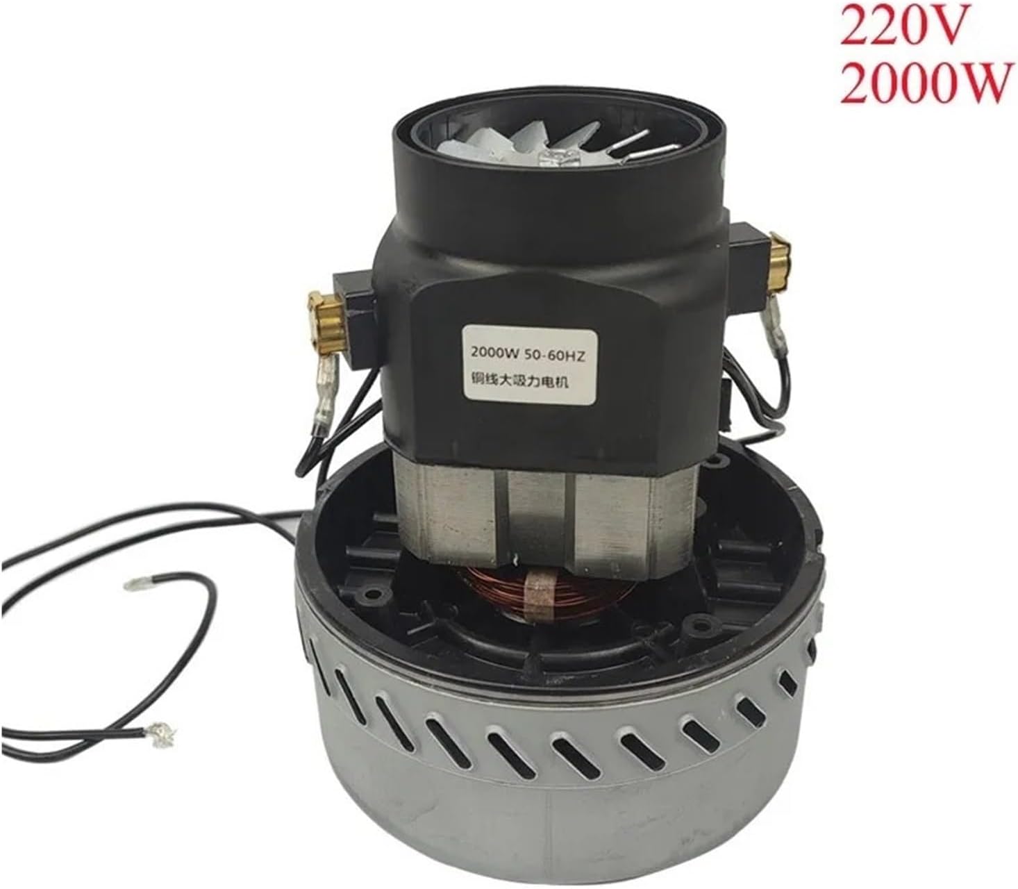 220V 2000W Industrial Vacuum Cleaner Motor Large Power Copper Wire Vacuum Cleaner Parts Wet Dry Suction Fan Motor Accessories