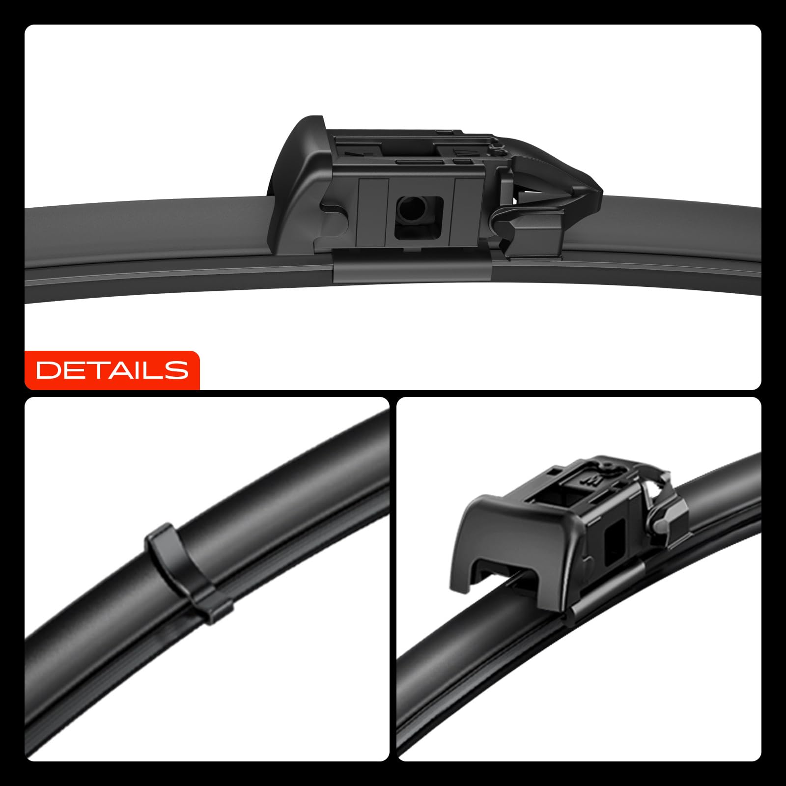 Frankberg 2x Tergicristalli Spazzole Tergicristalli Anteriore 600mm/350mm Compatibile con M.GZS SUV AZS1,M.GZS SUV ZS32, compreso indicatore di usura e panno per la pulizia