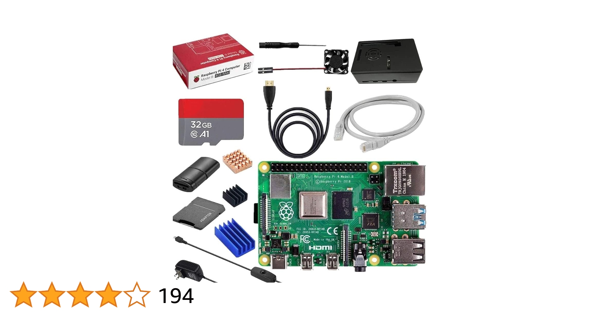 【付属品付き】Vemico Raspberry Pi 4 Model B Amazon.co.jp: Vemico Raspberry Pi 4 Model B(RAM 4GB