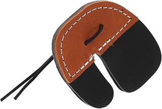 Toddmomy Protector De Dedos De Doble Capa De Cuero Marrón para Hombres Protector De Dedos para con Accesorio para con Accesorios para con Lengüeta para