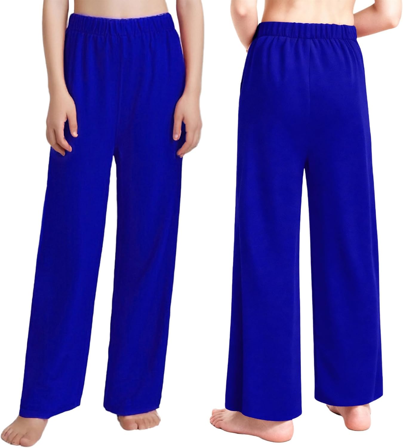 JEYPINMI Boys Girls Liturgical Performance Bottoms Loose Celebration of Spirit Palazzo Pant Elastic Praise Dance Trousers