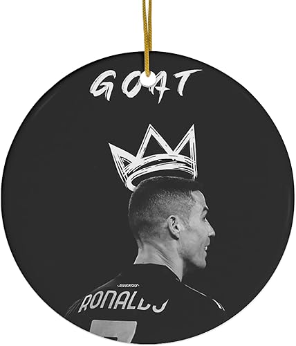 Adorno redondo para decoración del hogar Cristiano, acrílico Ronaldo X, regalo de Cristo de cabra para decoración del hogar, círculo X, regalo para