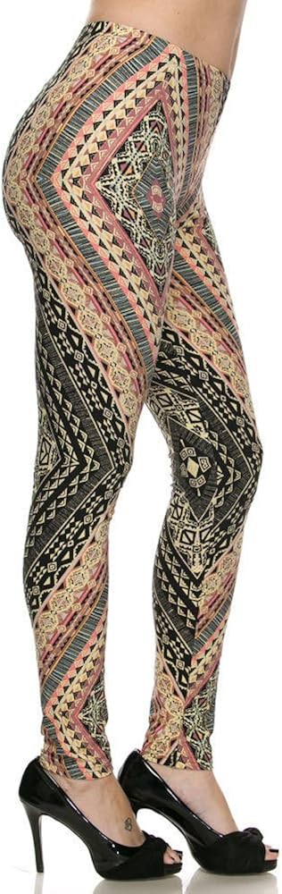 Lot Women Full Length Sublimation Thin Graphic Print Leggings Pants Plus Size : Clothing, Shoes & Jewelry