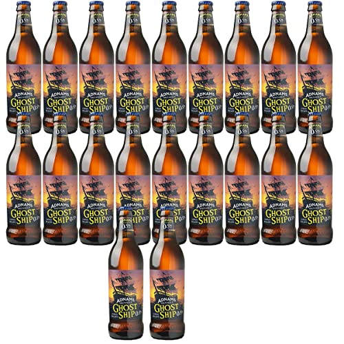 ADNAMS GHOST SHIP | NON ALCOHOLIC PALE ALE | 0.5% ABV | 20 x 500ML BOTTLES | VEGAN FRIENDLY | LOW IN SUGAR