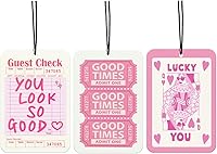 Vista 14 de Ambientador de Coche Retro con Lazos de Leopardo 4 Piezas, Accesorios de Coche con Estampado de Guepardo Bola 8 de la Suerte para Interior, Lazos