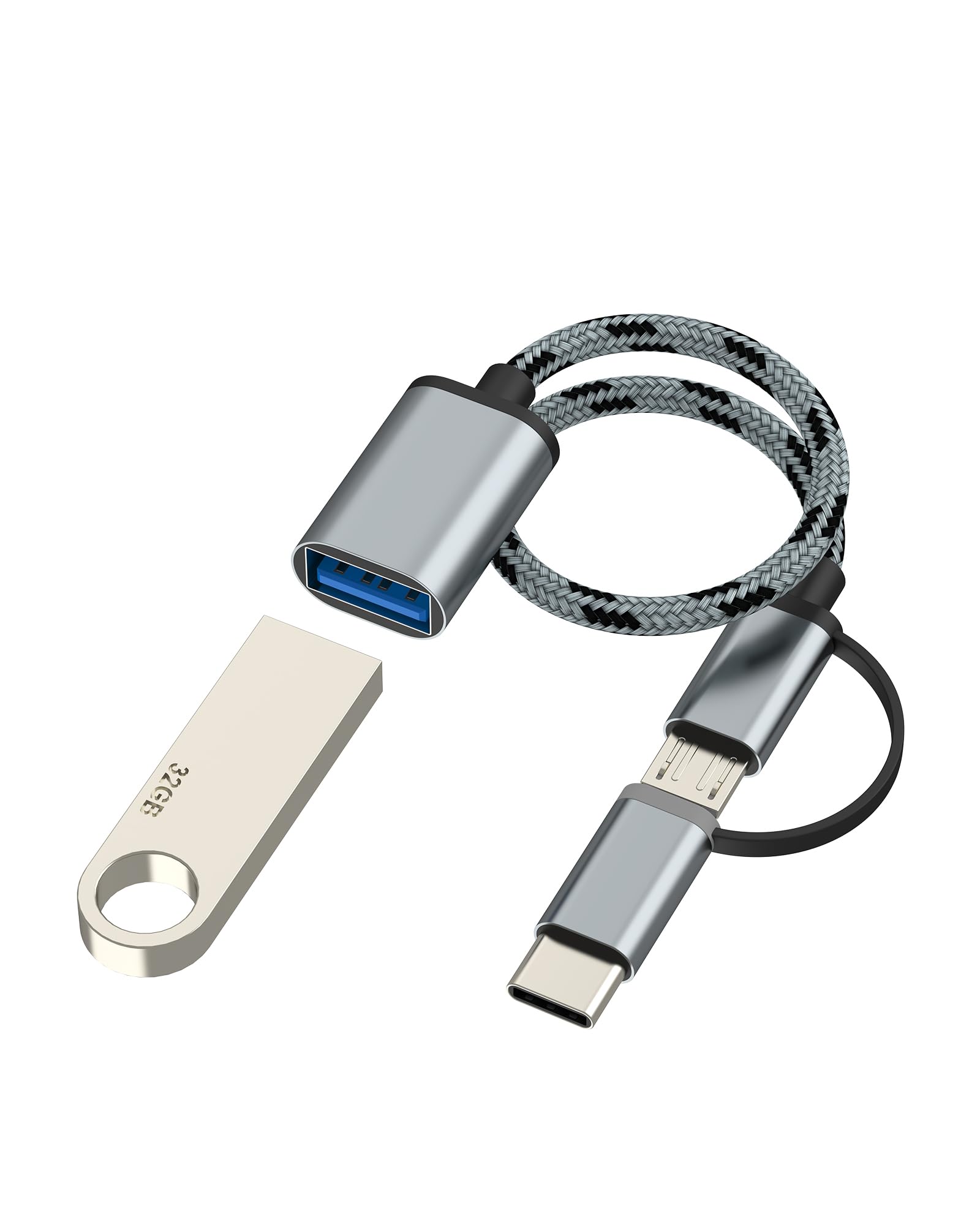 DeleyCON 0,2m Adattatore OTG USB 2.0 Ad Alta Velocità - USB A A USB - Foto 3