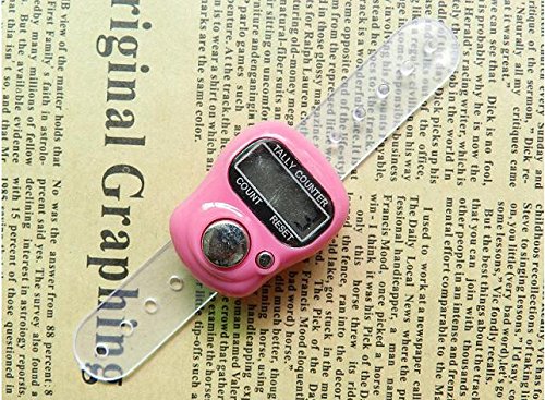 Worldoor 5Ps Lcd Electronic Cute Digital Hand Ring Finger Tally Counters Multi-Color #TOP2