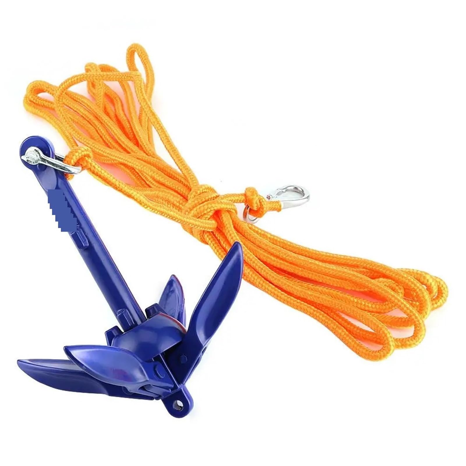 Cuerda de Amarre, Kit de anclaje marino portátil de 4 púas con cuerda: for barcos, canoas y veleros
