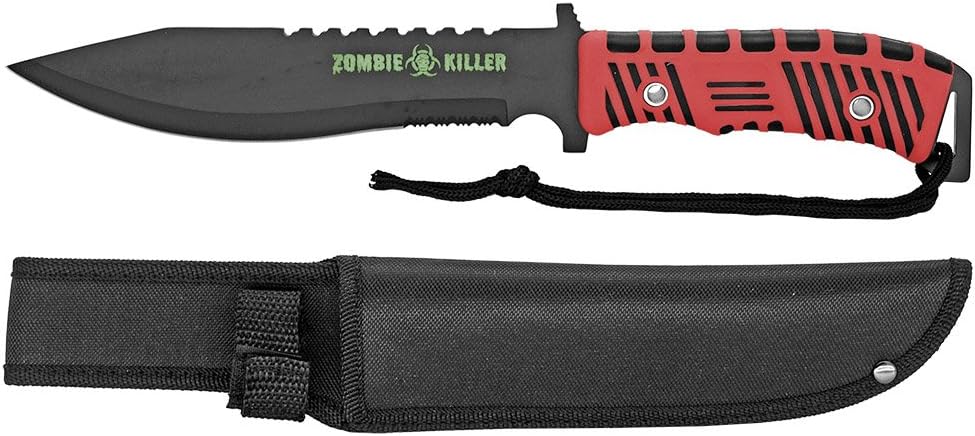 Zombie Killer ZK3338-18RB Hunting Knife, Red, 13"